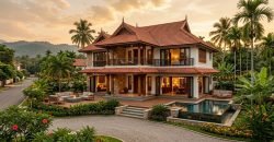 landscaped green garden bungalow
