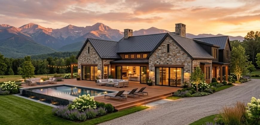 landscaped green garden
